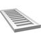 Ekena Millwork Vertical Surface Mount PVC Gable Vent: Functional, w/ 2"W x 1-1/2"P Brickmould Frame, 12"W x 30"H GVPVE12X3002SF - alternate 3